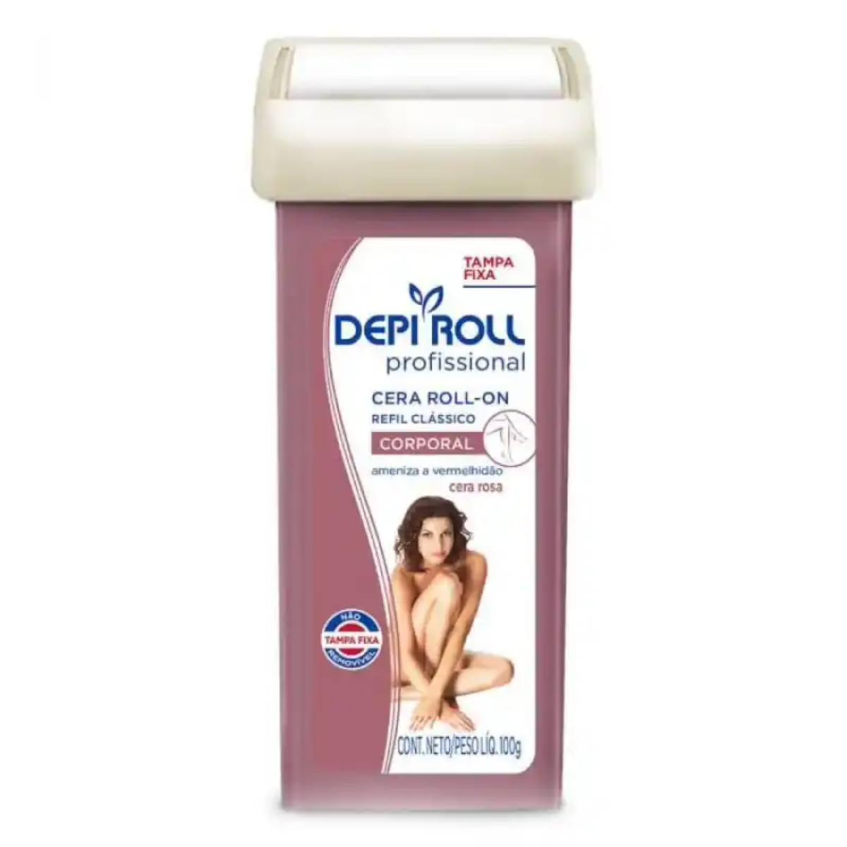 Cera Depilatória Refil Depiroll Rosa 100g
