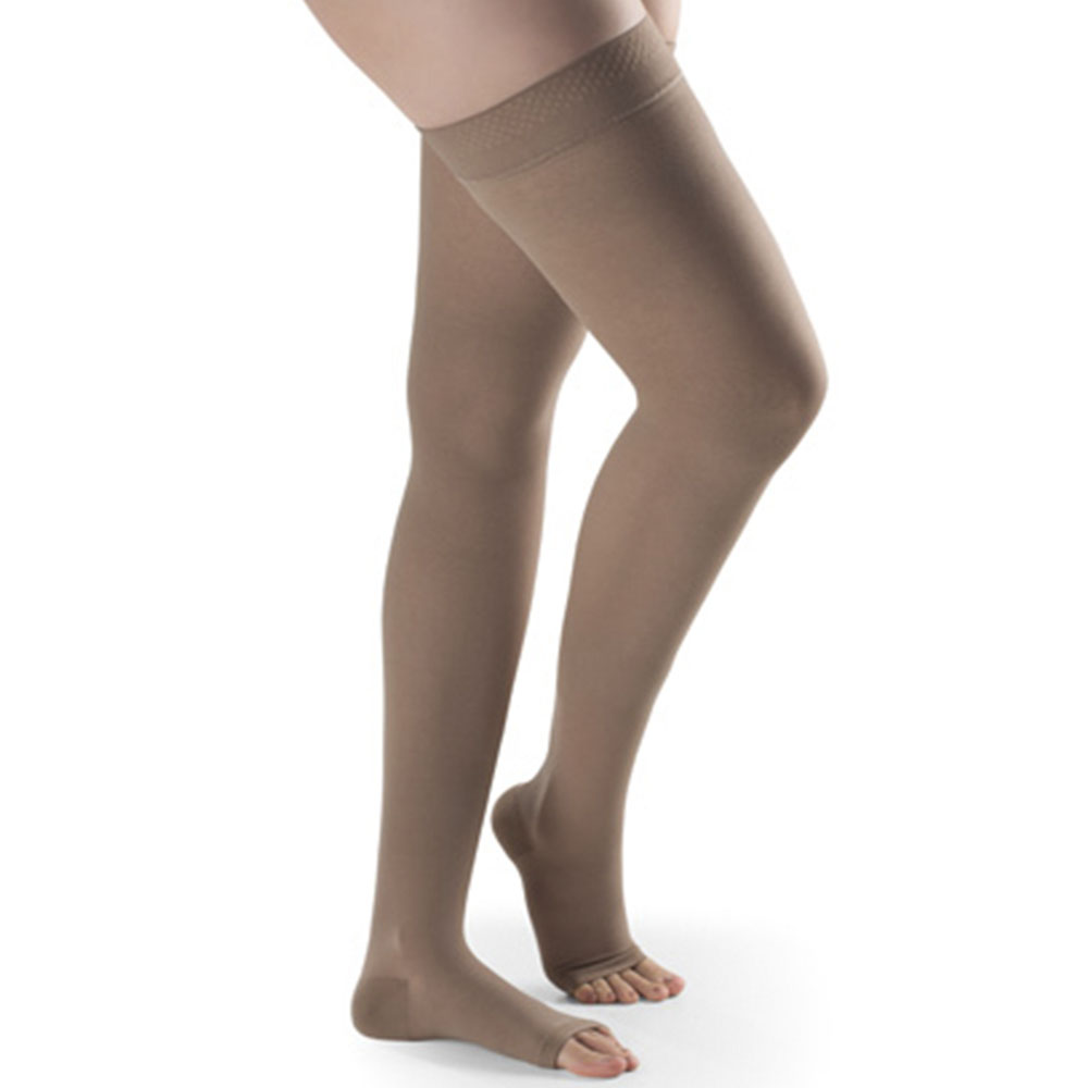 Meia Sigvaris Basic 30-40mmhg Meia Coxa Ponteira Aberta