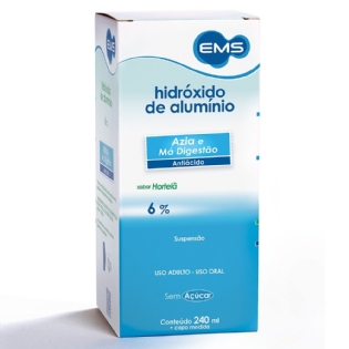 Suspensão de Hidróxido de Alumínio 6% 240ml EMS Sabor Hortelã