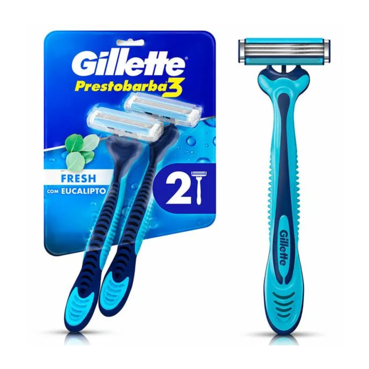 Aparelho Gillette Prestobarba 3 Fresh 2 un