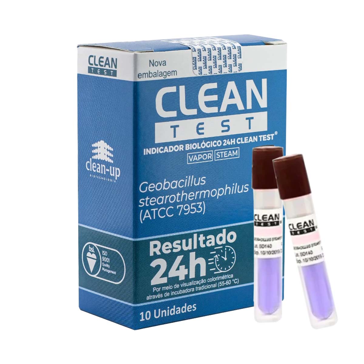 Teste Indicador Biológico a Vapor Clean-Test 10und