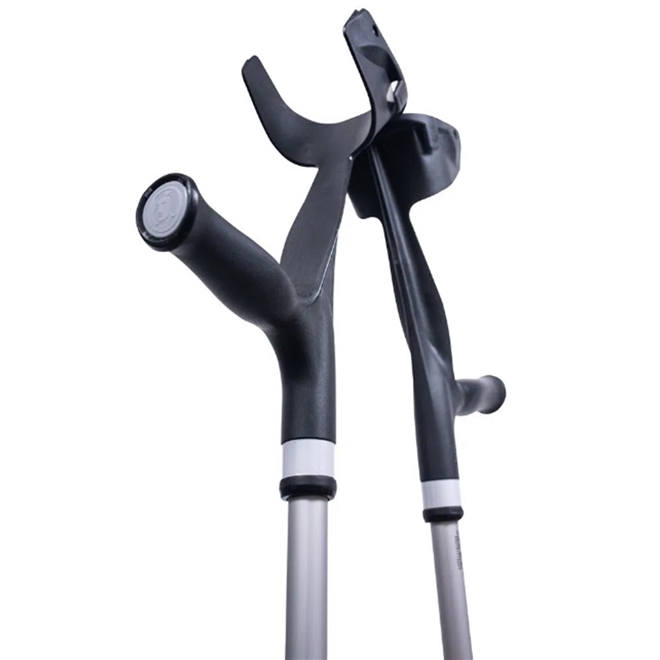 Muleta Canadense Mercur Fixa Preta Par 