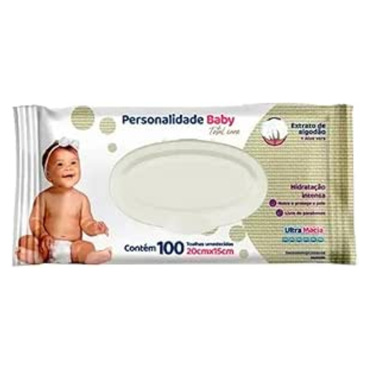 Toalhas Umedecidas Personalidade Baby 100 Unidades