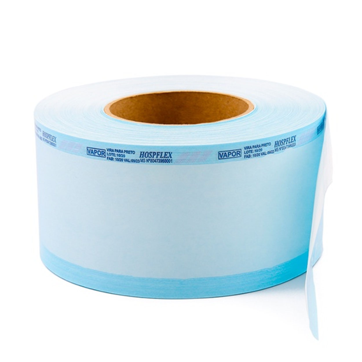Papel Grau Cirurgico para Autoclave Rolo 12x100 Hospflex