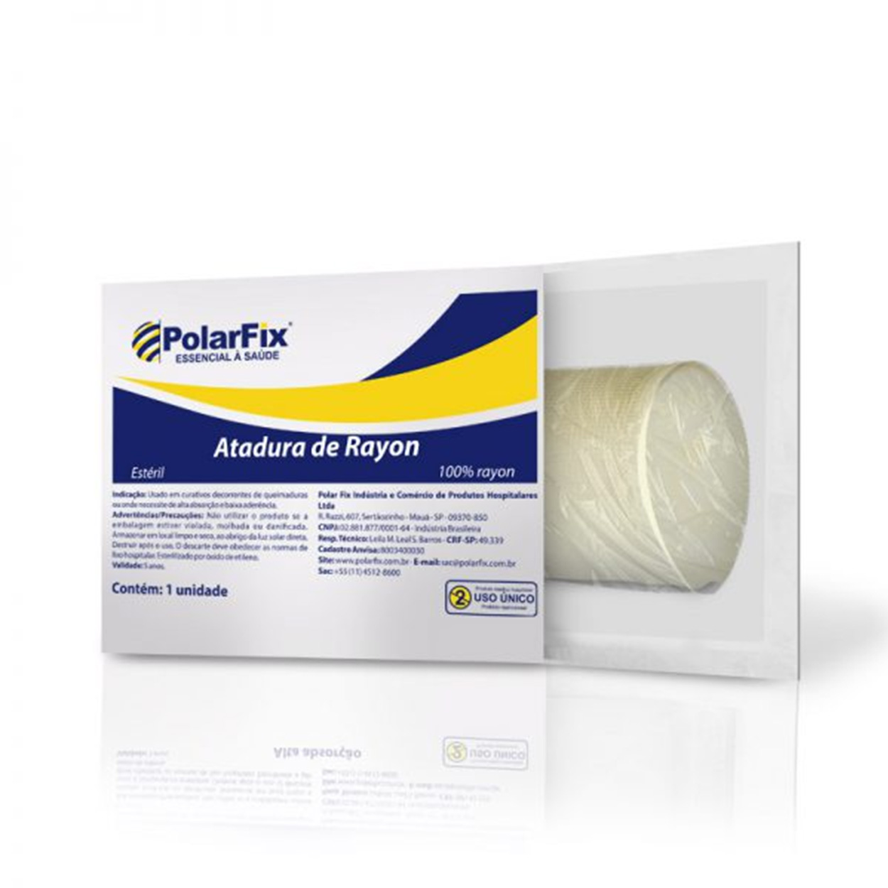 Atadura Rayon 7,5CM X 5M Esteril Polarfix