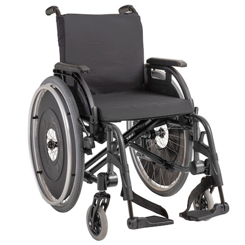 Cadeira de Rodas Ortobras K3 Grafite Assento 46L x 45P x 45A