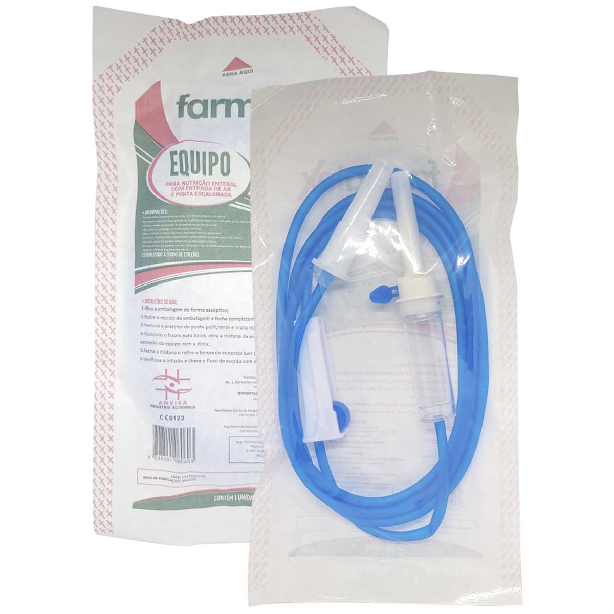 Equipo para Nutrição Enteral Escalonado com Filtro de Ar Farmatex