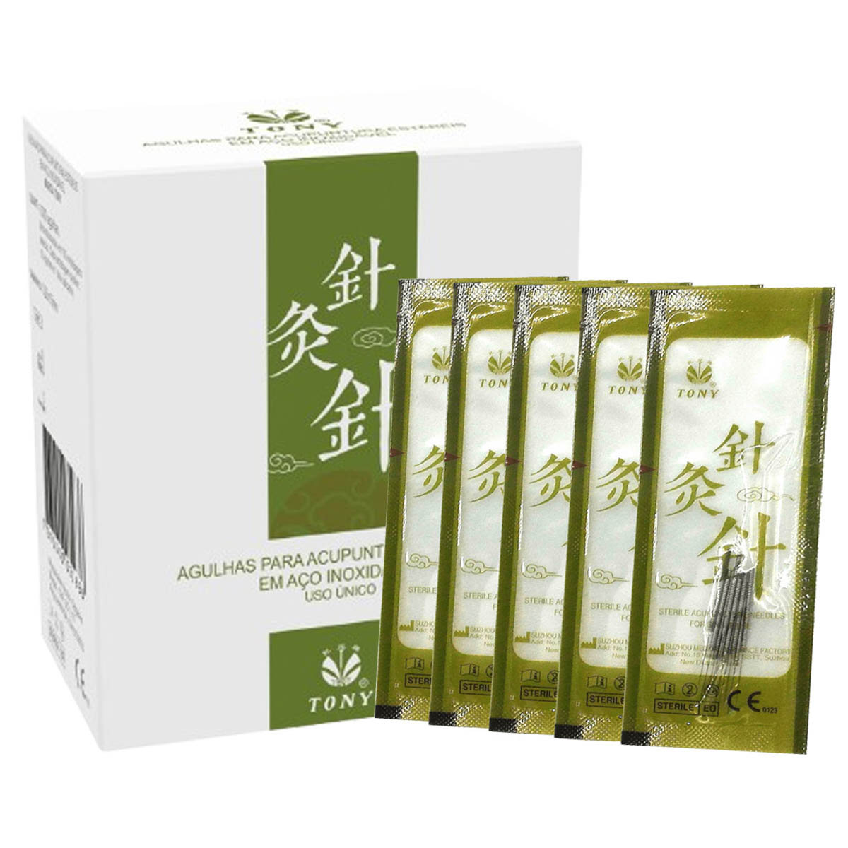 Agulhas Acupuntura Estereis Aço Inoxidável 0,25x40mm 500un Tony