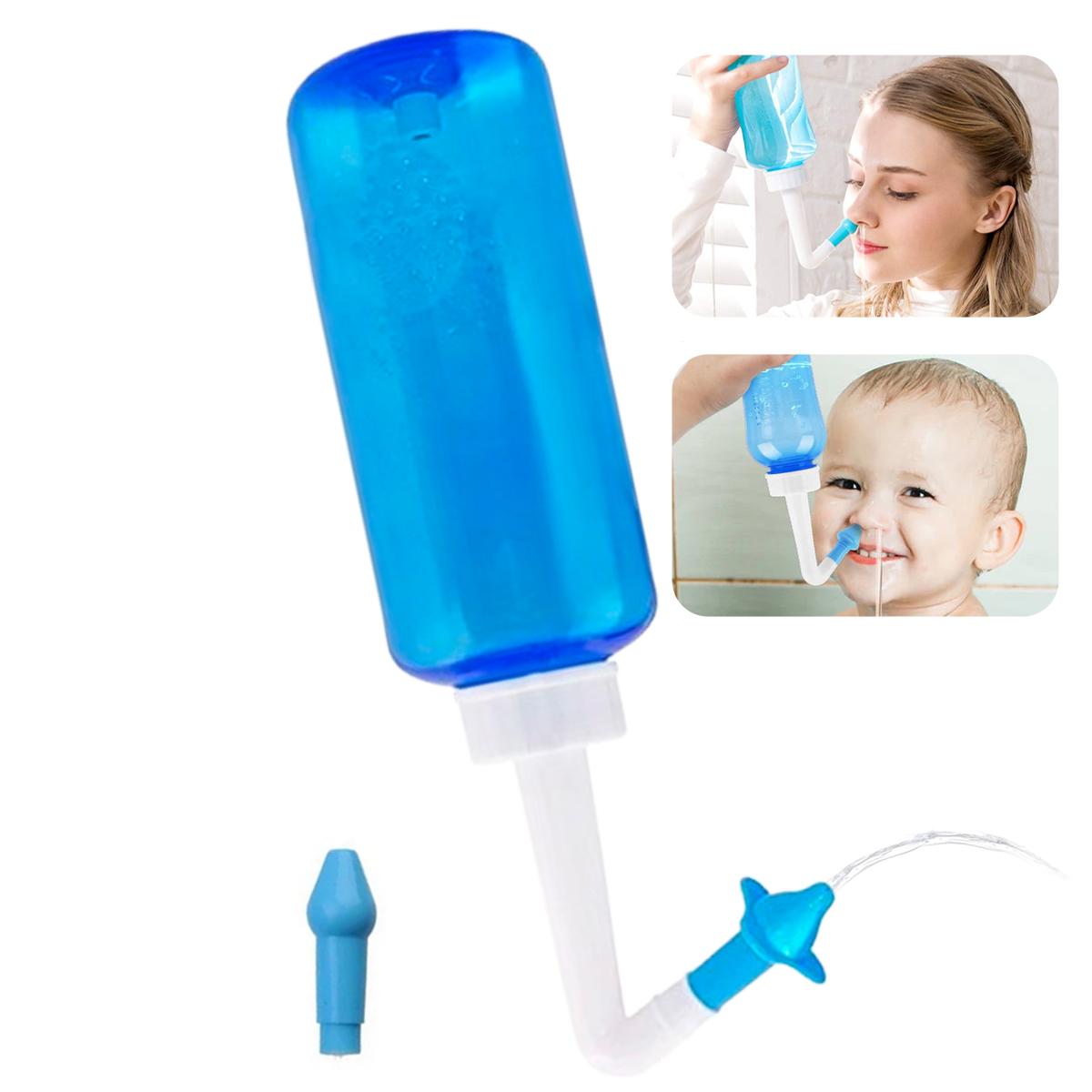 Lavagem Nasal Infantil e Adulto Limpador Higienizador 300mL