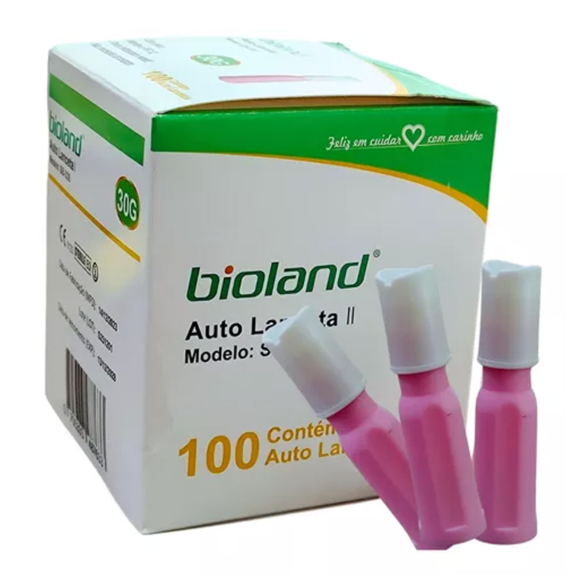 Auto Lanceta Automática e Retratril 30G Modelo SB330 Bioland