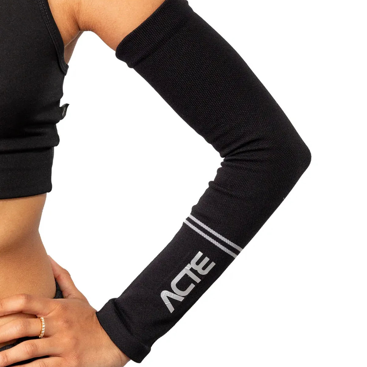 Manguito De Compressão Volei Ciclismo G/GG Preto Acte