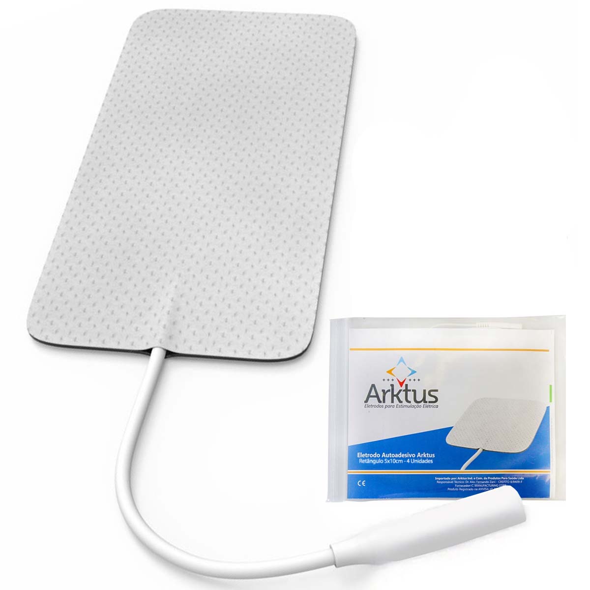 Eletrodo Autoadesivo 5x10cm 4 Unidades Arktus