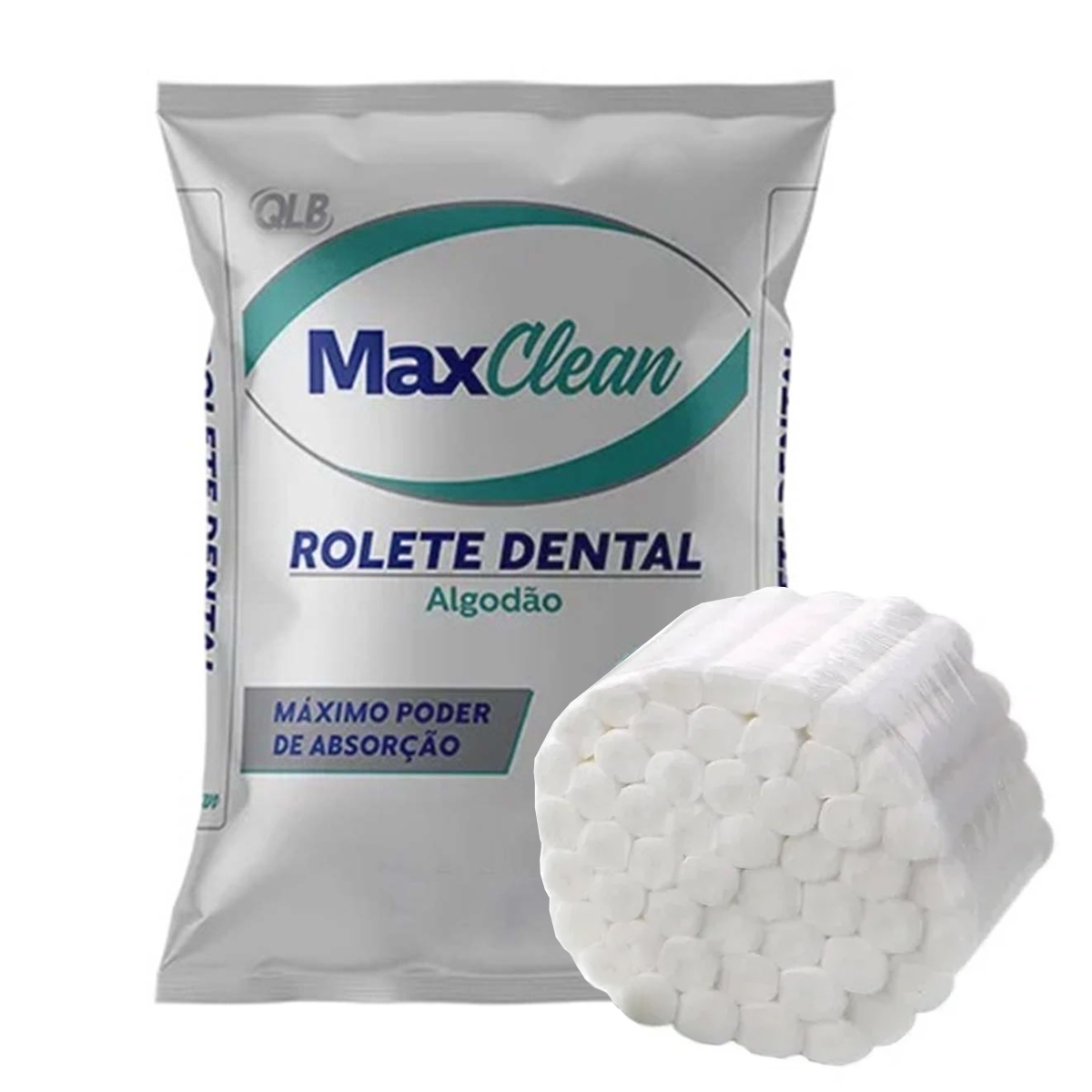 Rolo Dental de Algodão 500und Rolete Max Clean