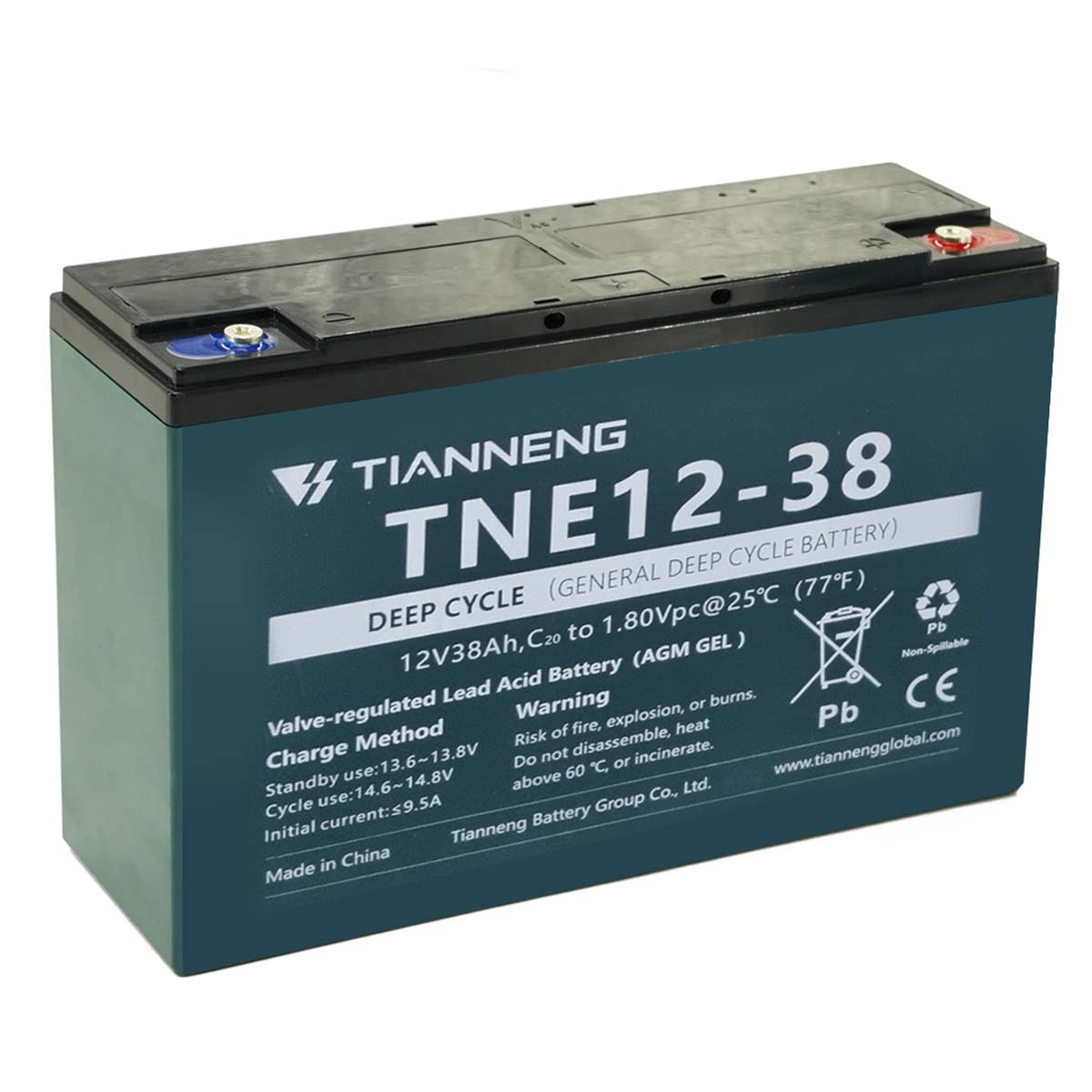 Bateria VRLA 12V 38AH D900 D1000 Dellamed