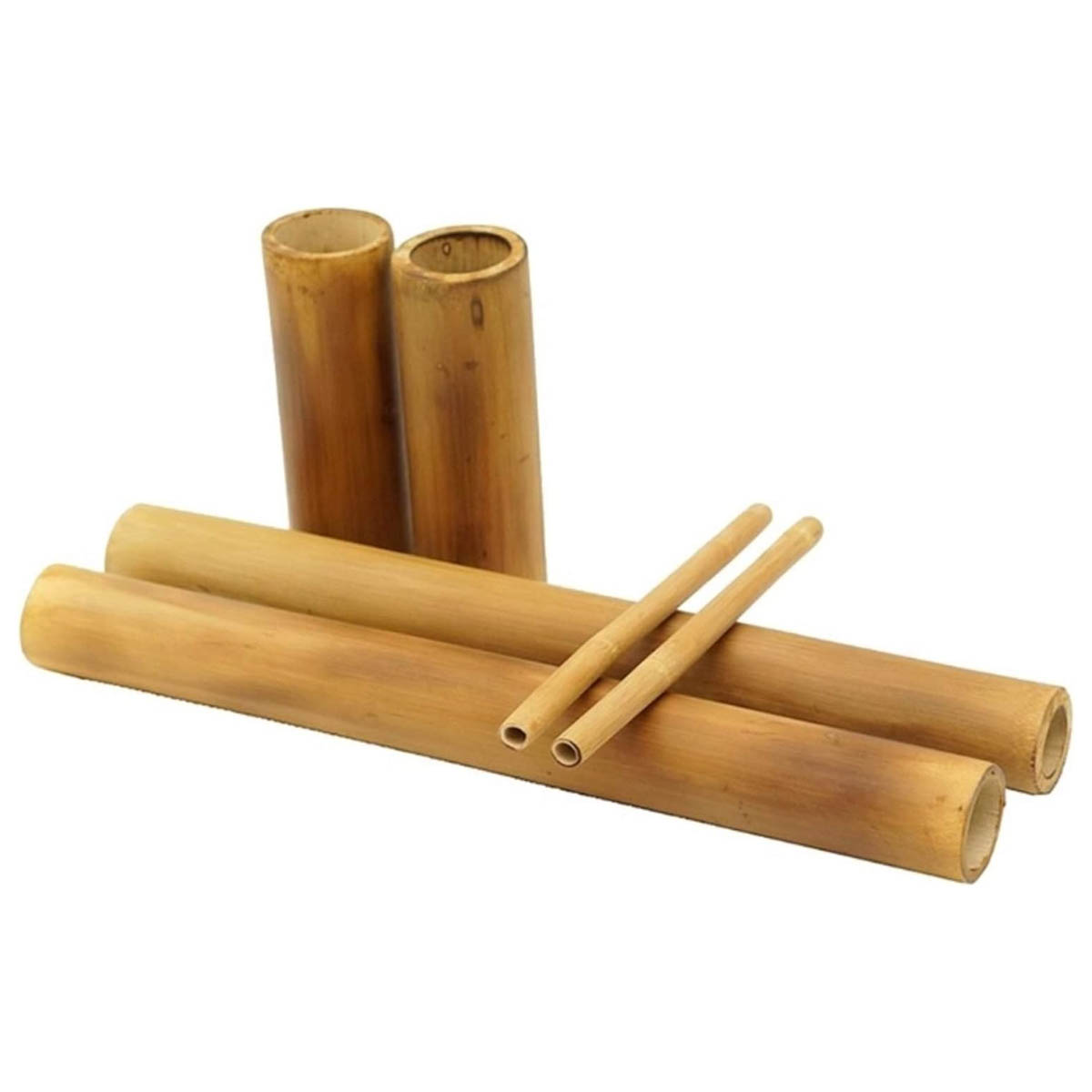 Kit Bambu para Massagens Modeladora Corporal e Facial com 6 Peças