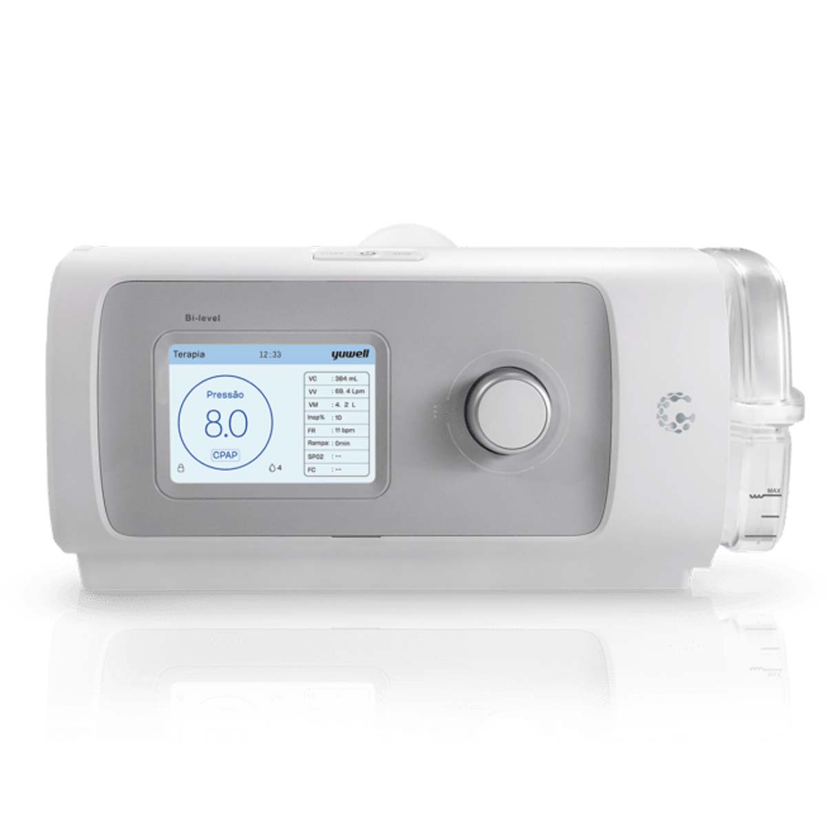 Bipap Bi-Level com Umidificador Yuwell YH-830