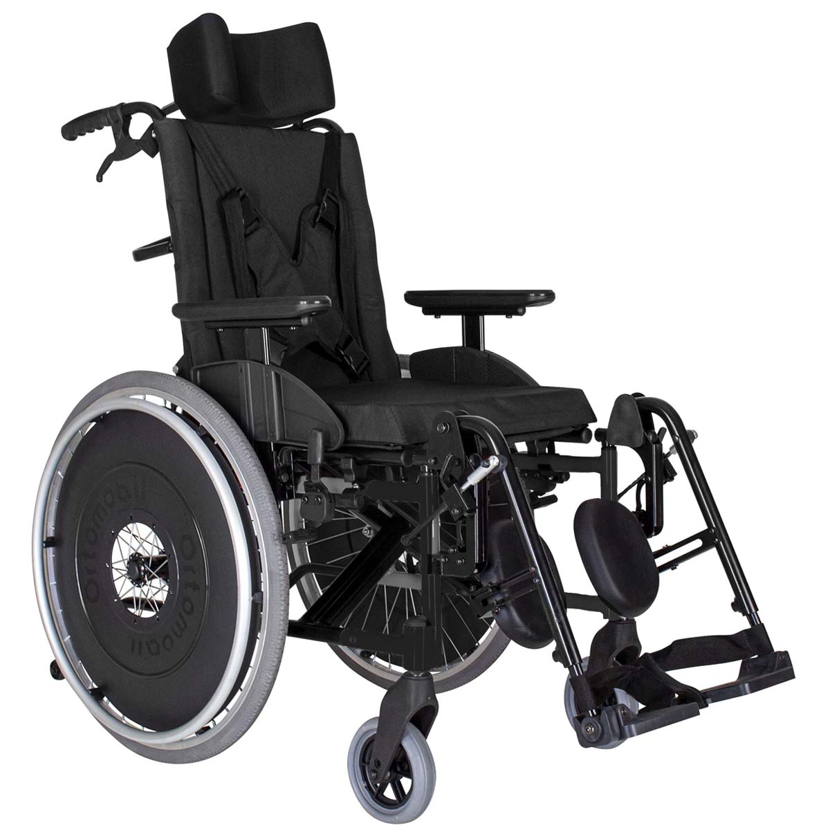 Cadeira De Rodas Alumínio Dobrável e Reclinável 48L 40P 50A MA3R Ortomobil 150kg