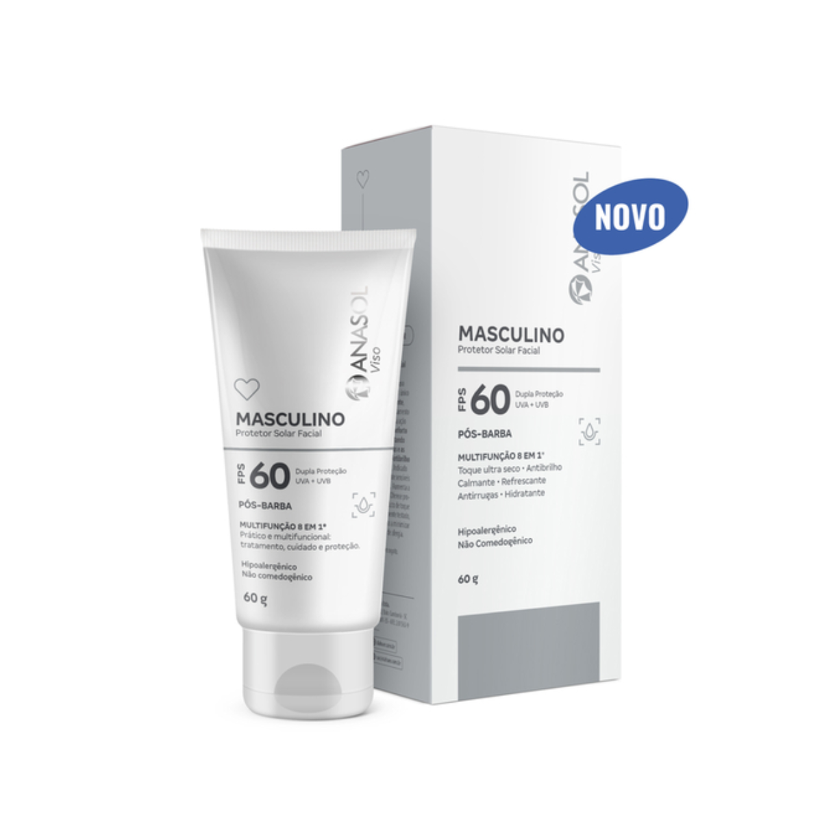Anasol Viso protetor solar masculino FPS 60 60g