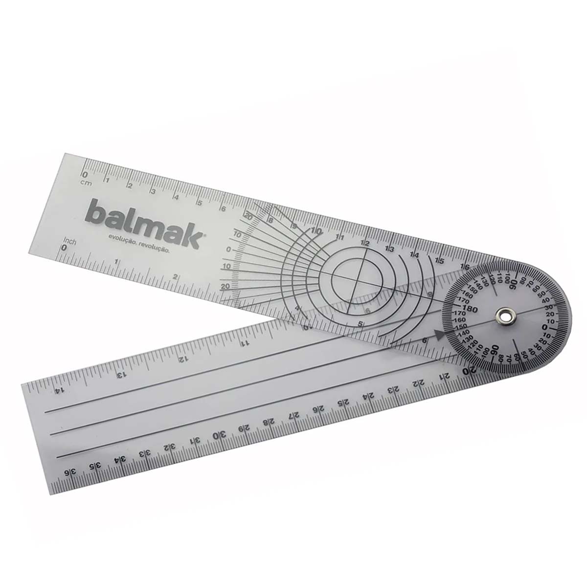 Goniômetro em Acrílico Balmak 37cm Grande