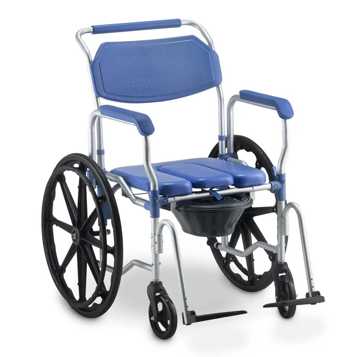 Cadeira de Banho D65 em Alumínio até 150kg Assento 44 cm Dellamed