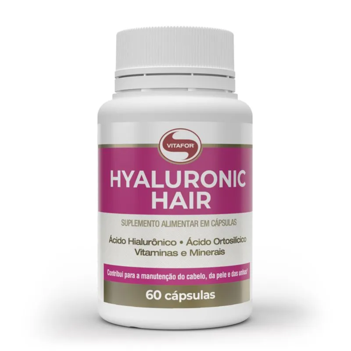 Hyaluronic Hair 60 Cápsulas 500mg Vitafor