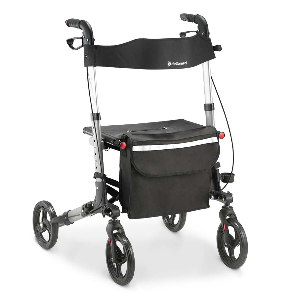 Andador de Alumínio Compacto 4 Rodas até 135 Kg D14 Dellamed