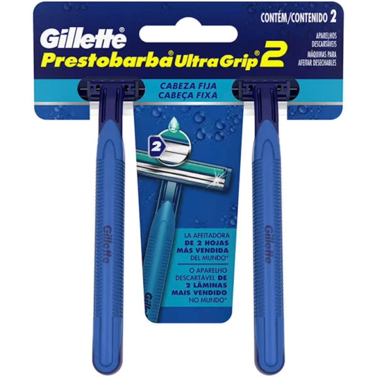 Aparelho Prestobarba Ultragrip Fixo 2 Unidades