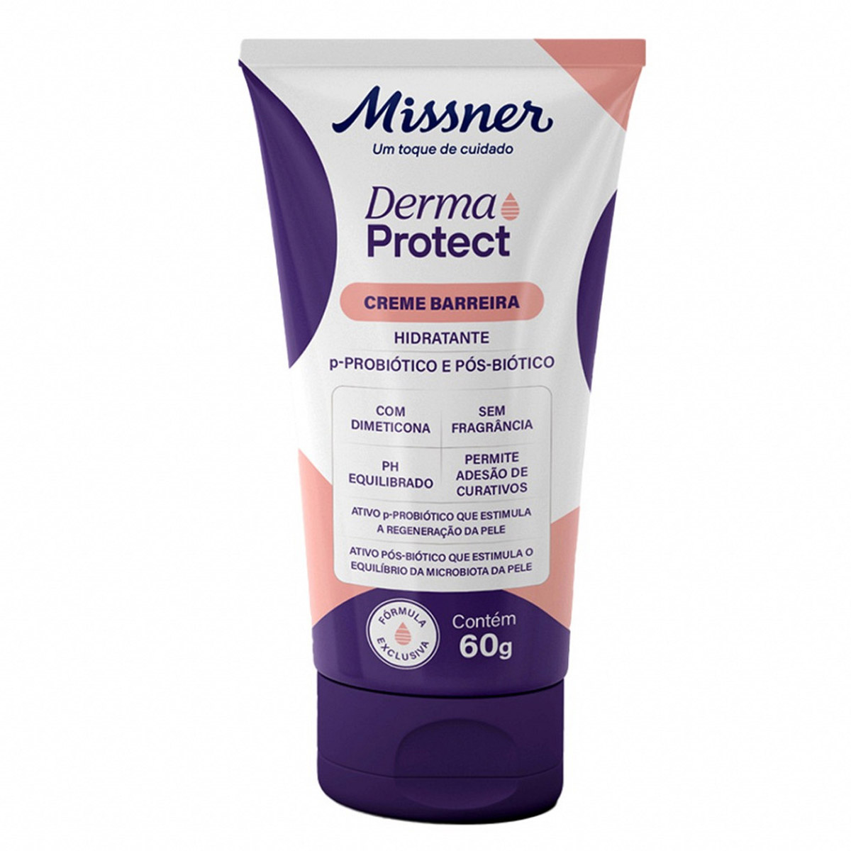 Creme Barreira Derma Protect p-Probiótico e Pós-Biótico 60g Missner