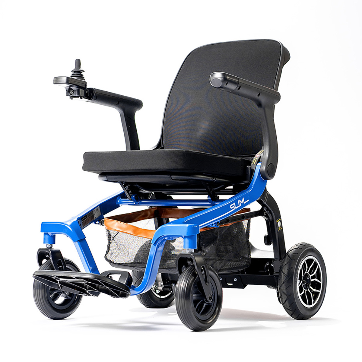 Cadeira de Rodas Motorizada Power Lite Slim Azul Mobility