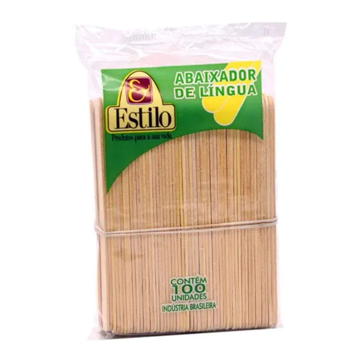 Palito Abaixador de Lingua em Madeira 100 Unidades Estilo