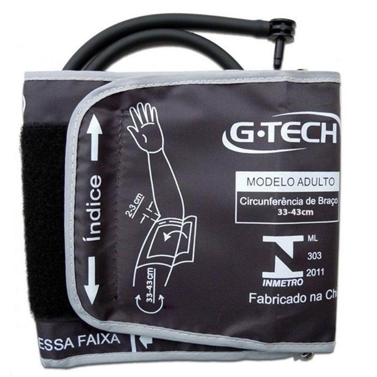 Braçadeira Adulto Aparelho de Pressao Digital de Braço 33-43cm LA250