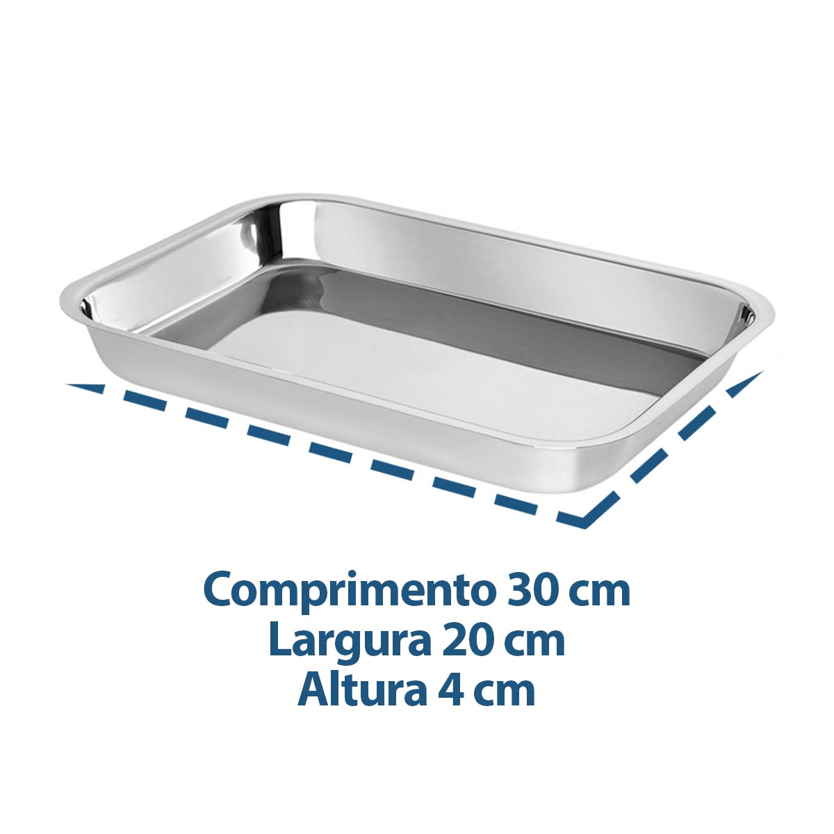 Bandeja Lisa Econox 30X20X4 1.700 ML