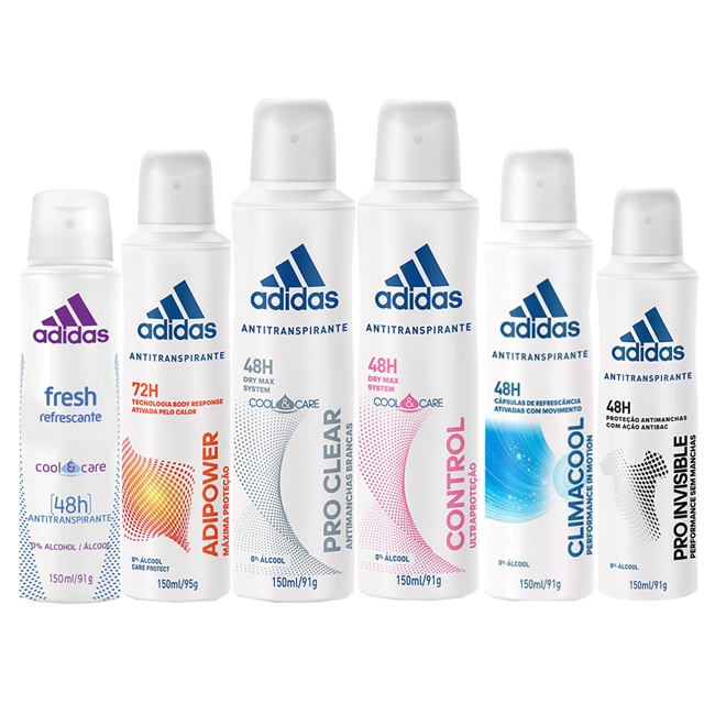 Desodorante Adidas Aerosol Fem 150ml / Compre Aqui - Farmabem
