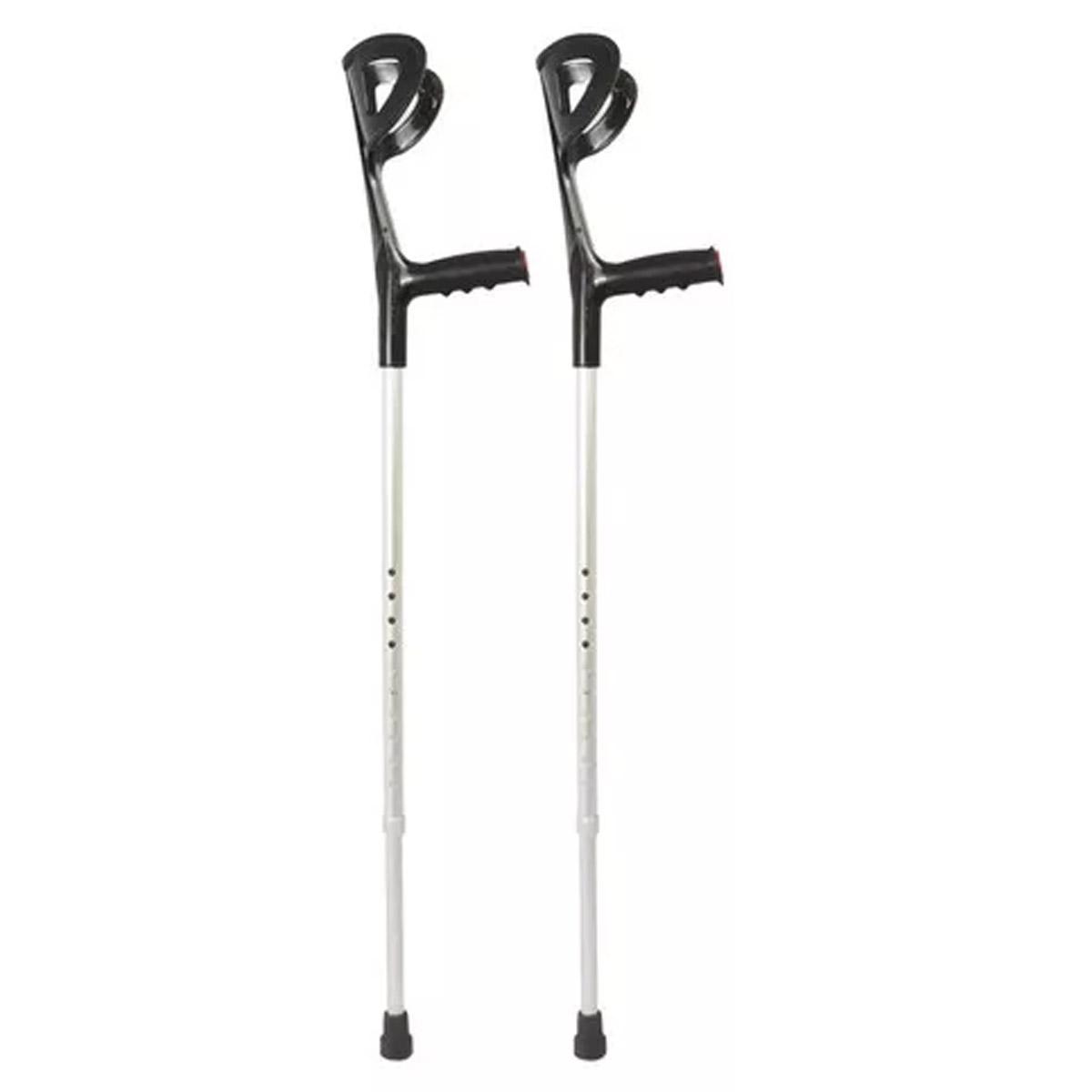 Muleta Canadense Regulável em Alumínio Desmontável Par D6 Dellamed